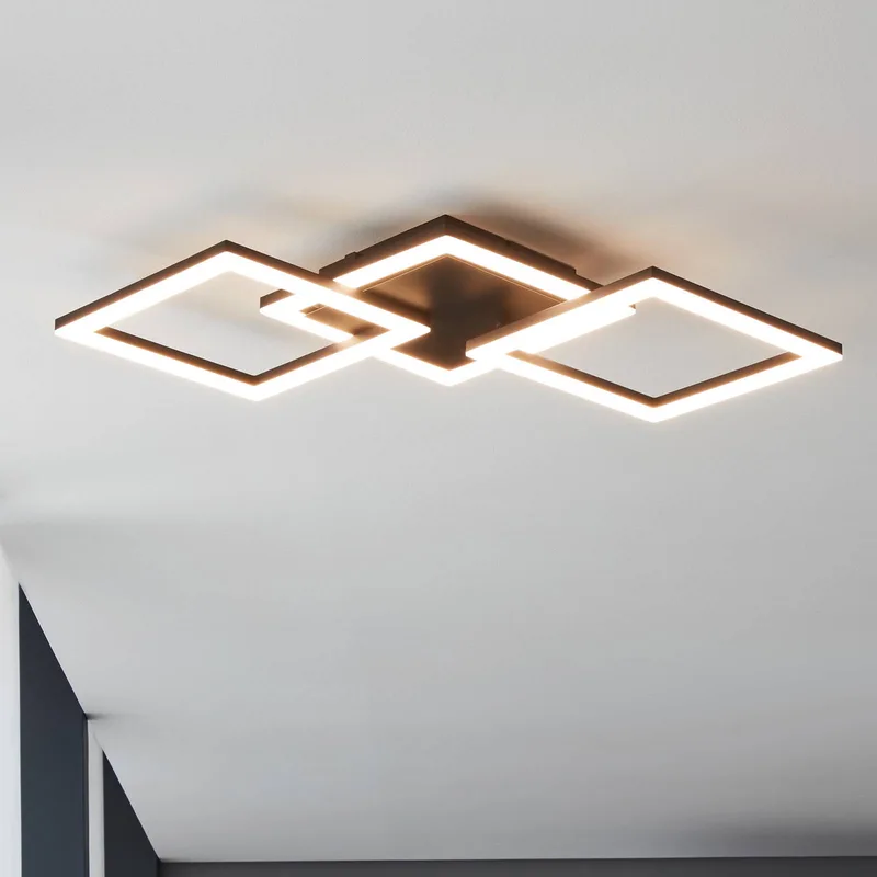 Paranday-Z LED plafondlamp 3-l. 65cm by EGLO connect in Black, White – product photo