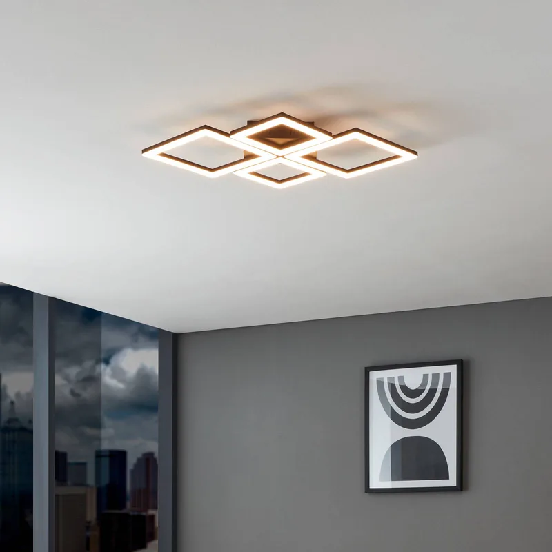 Paranday-Z LED plafondlamp 4-l. 63cm by EGLO connect in Black, White – product photo 2 of 5