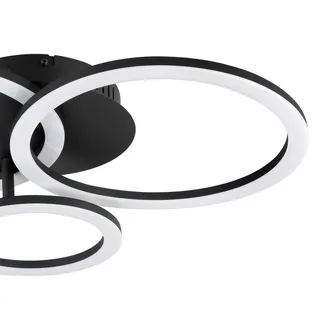 Parrapos-Z LED plafondlamp, 3-lamps by EGLO connect in Black, White – product photo 5 of 5