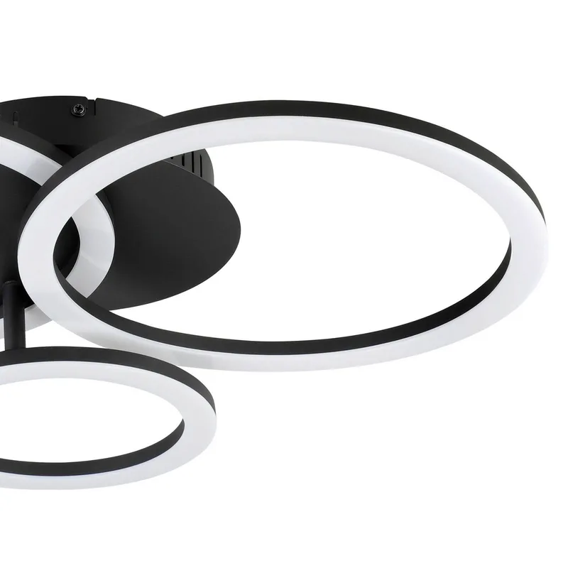 Parrapos-Z LED plafondlamp, 3-lamps by EGLO connect in Black, White – product photo 5 of 5