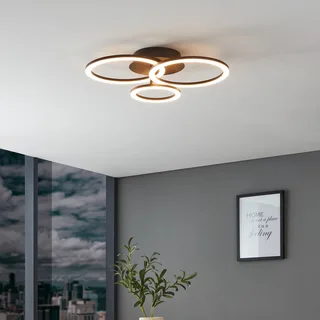 Parrapos-Z LED plafondlamp, 3-lamps by EGLO connect in Black, White – product photo 2 of 5