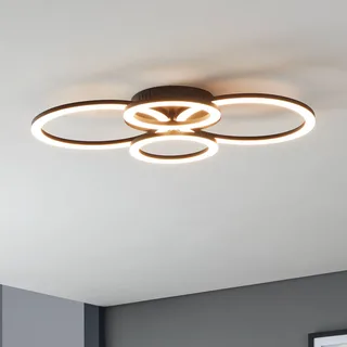 Parrapos-Z LED plafondlamp, 4-lamps de EGLO connect en Noir, Blanc – photo du produit 1 sur 5