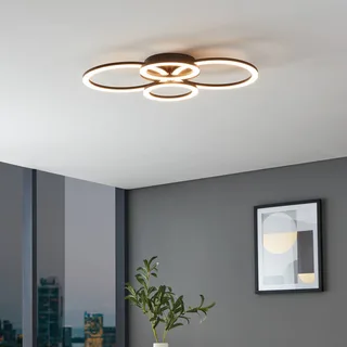 Parrapos-Z LED plafondlamp, 4-lamps de EGLO connect en Noir, Blanc – photo du produit 2 sur 5