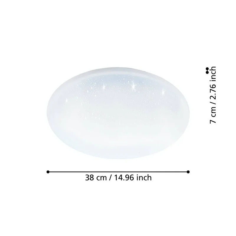 plafondlamp Totari-Z, Ø38cm, 19W, kristaleffect von EGLO connect in Weiß – Produktfoto 1 von 3