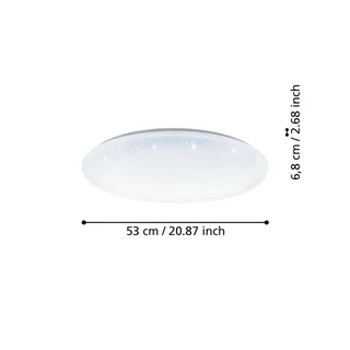 plafondlamp Totari-Z, Ø56cm, 32W, kristaleffect by EGLO connect in White – product photo 4 of 5
