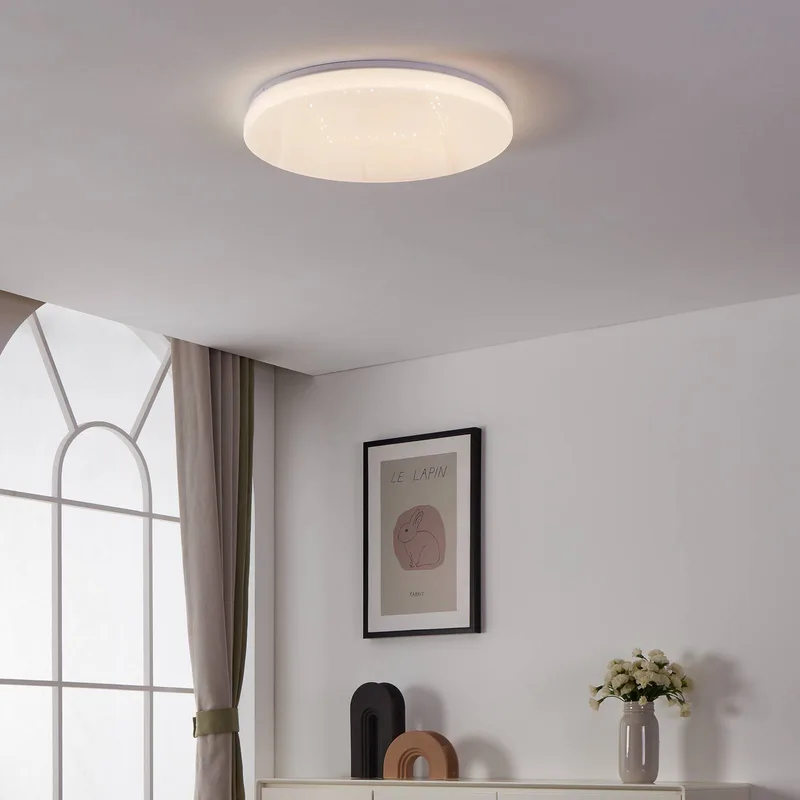 plafondlamp Totari-Z, Ø56cm, 32W, kristaleffect by EGLO connect in White – product photo 3 of 5