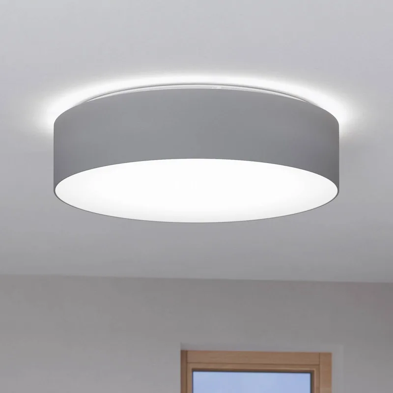 Romao-Z LED plafondlamp, Ø57cm, grijs by EGLO connect in Grey, White – product photo