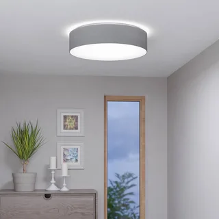 Romao-Z LED plafondlamp, Ø57cm, grijs de EGLO connect en Gris, Blanc – photo du produit 2 sur 5