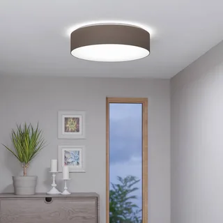 Romao-Z LED plafondlamp, Ø57cm, taupe van EGLO connect in Taupe, Wit – productfoto 2 van 5