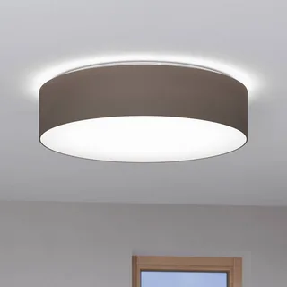 Romao-Z LED plafondlamp, Ø57cm, taupe van EGLO connect in Taupe, Wit – productfoto 1 van 5
