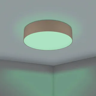 Romao-Z LED plafondlamp, Ø57cm, taupe van EGLO connect in Taupe, Wit – productfoto 5 van 5