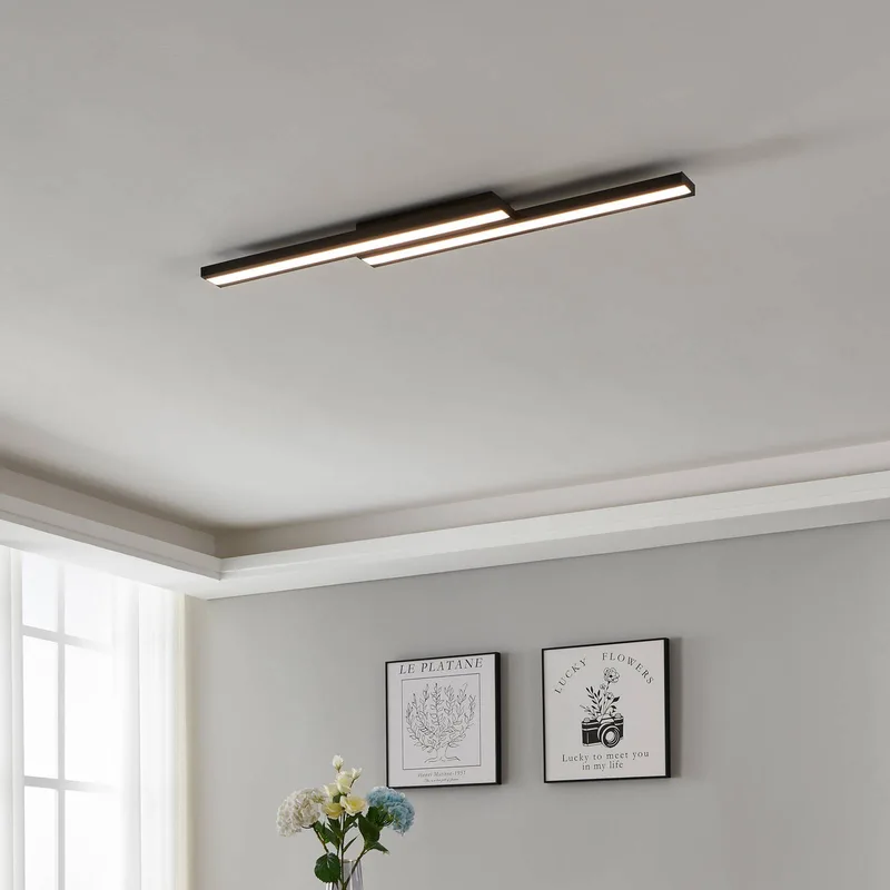Saliteras-Z LED plafondlamp by EGLO connect in Black – product photo 2 of 5