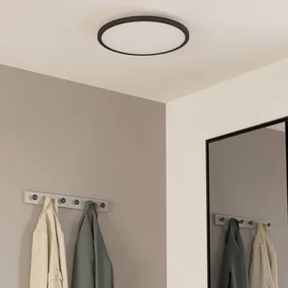 Sarsina-Z plafondlamp zwart Ø45cm van EGLO connect in Zwart, Wit – productfoto 3 van 5