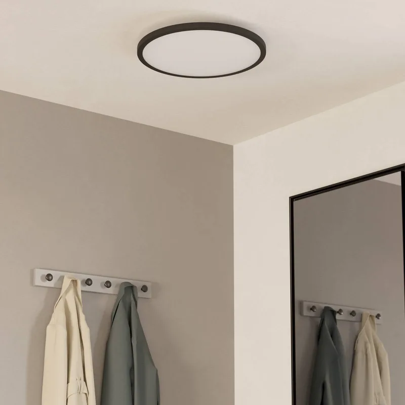 Sarsina-Z plafondlamp zwart Ø45cm van EGLO connect in Zwart, Wit – productfoto 3 van 5