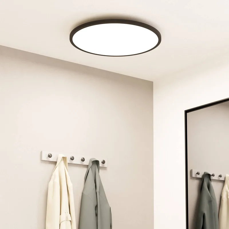 Sarsina-Z plafondlamp zwart Ø60cm de EGLO connect en Noir, Blanc – photo du produit 2 sur 5