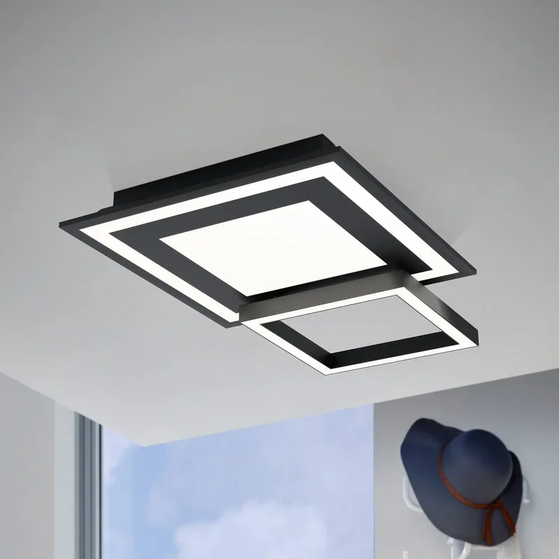 Savatarila-C LED plafondlamp by EGLO connect in Black – product photo