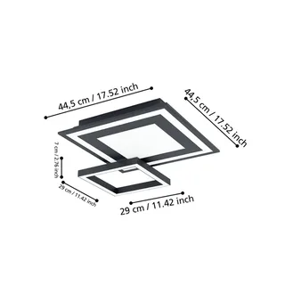 Savatarila-Z LED plafondlamp från EGLO connect i Svart – produktbild 4 av 5