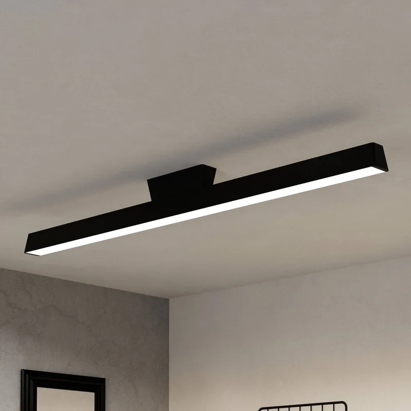 Simolaris-Z LED plafondlamp, 122cm by EGLO connect in Black – product photo