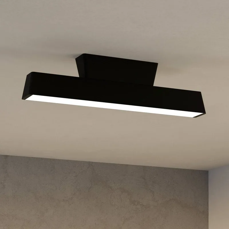 Simolaris-Z LED plafondlamp, 47cm van EGLO connect in Zwart – productfoto