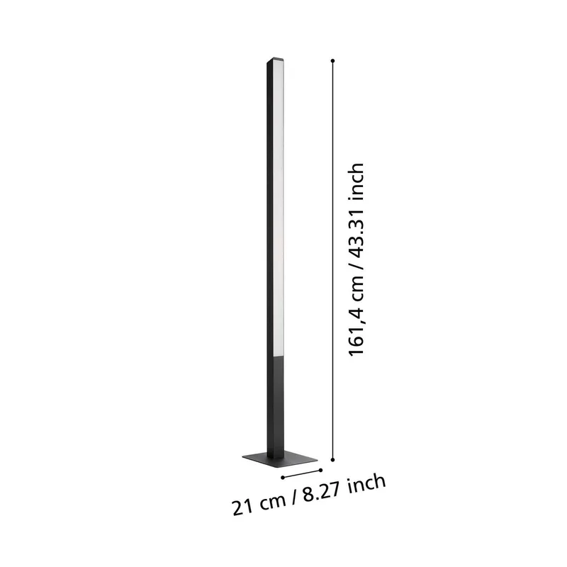 Simolaris-Z LED vloerlamp van EGLO connect in Zwart – productfoto 4 van 5