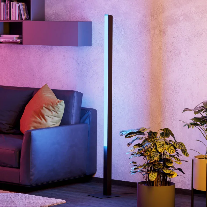 Simolaris-Z LED vloerlamp van EGLO connect in Zwart – productfoto 2 van 5