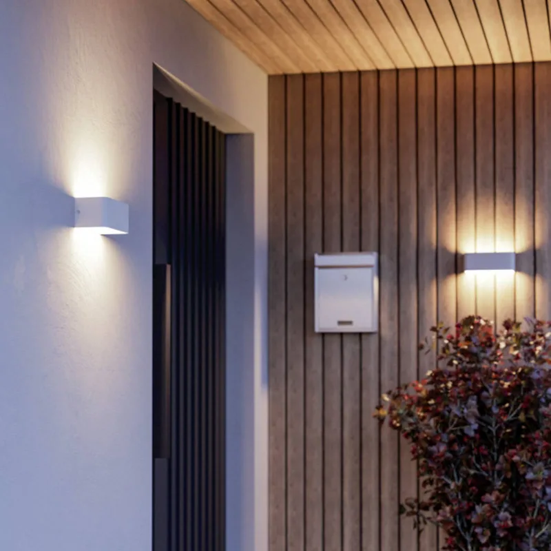Smart LED buiten wandlamp SANIA-Z, IP55 by EGLO connect in White – product photo 3 of 5