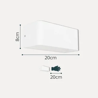 Smart LED buiten wandlamp SANIA-Z, IP55 by EGLO connect in White – product photo 4 of 5