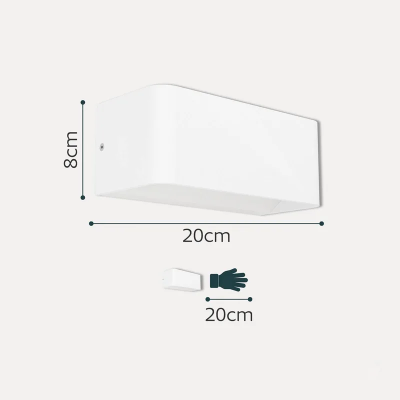 Smart LED buiten wandlamp SANIA-Z, IP55 by EGLO connect in White – product photo 4 of 5