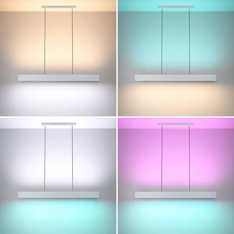 Smart LED hanglamp Andreas-Z, staal van EGLO connect in Grijs – productfoto 4 van 5