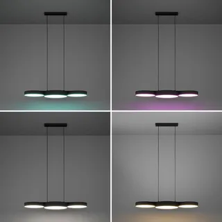 Smart LED hanglamp Barbano-Z, zwart van EGLO connect in Zwart, Wit – productfoto 5 van 5