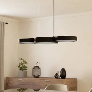Smart LED hanglamp Barbano-Z, zwart van EGLO connect in Zwart, Wit – productfoto 2 van 5