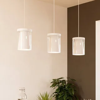Smart LED hanglamp Chiusello-Z, wit, metaal by EGLO connect in Helder, White – product photo 1 of 5