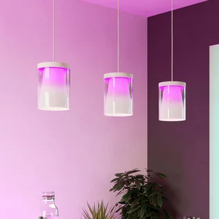 Smart LED hanglamp Chiusello-Z, wit, metaal by EGLO connect in Helder, White – product photo 2 of 5