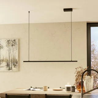 Smart LED hanglamp FLATRON-Z, 101 cm, zwart van EGLO connect in Matzwart – productfoto 2 van 3