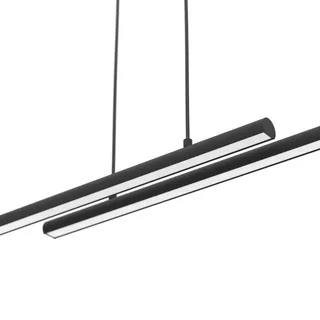 Smart LED hanglamp FLATRON-Z, 150 cm, zwart van EGLO connect in Matzwart – productfoto 4 van 4
