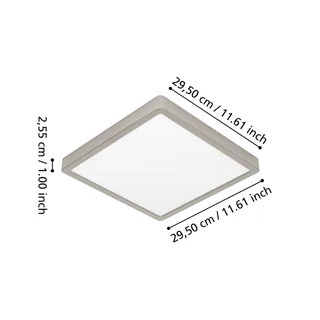 Smart LED opbouwlamp Fueva 6-Z, grijs, 29 cm von EGLO connect in Nikkel mat, Weiß – Produktfoto 4 von 5