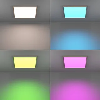 Smart LED opbouwlamp Fueva 6-Z, grijs, 39 cm fra EGLO connect i Nikkel mat, Hvid – produktbillede 4 af 5