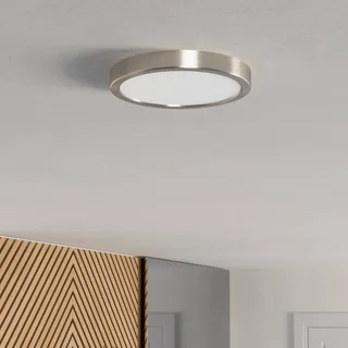Smart LED opbouwlamp Fueva 6-Z, grijs, Ø 21 cm van EGLO connect in Nikkel mat, Wit – productfoto 3 van 5