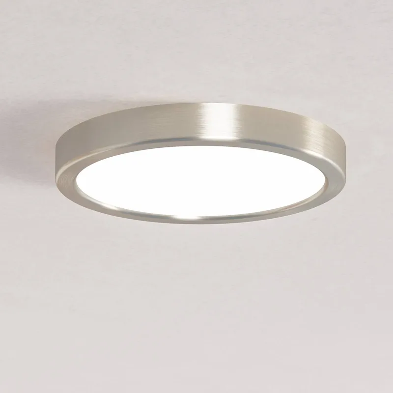 Smart LED opbouwlamp Fueva 6-Z, grijs, Ø 21 cm by EGLO connect in Nikkel mat, White – product photo