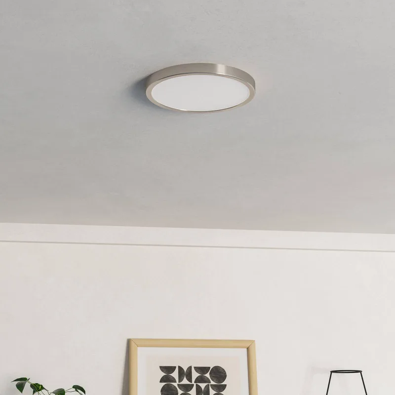 Smart LED opbouwlamp Fueva 6-Z, grijs, Ø 27 cm van EGLO connect in Nikkel mat, Wit – productfoto 3 van 5