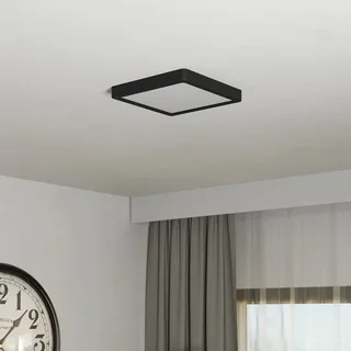 Smart LED opbouwlamp Fueva 6-Z, zwart, 22 cm fra EGLO connect i Sort, Hvid – produktbillede 3 af 5