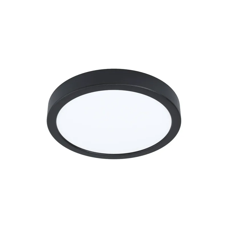 Smart LED opbouwlamp Fueva 6-Z, zwart, Ø21cm de EGLO connect en Noir, Blanc – photo du produit