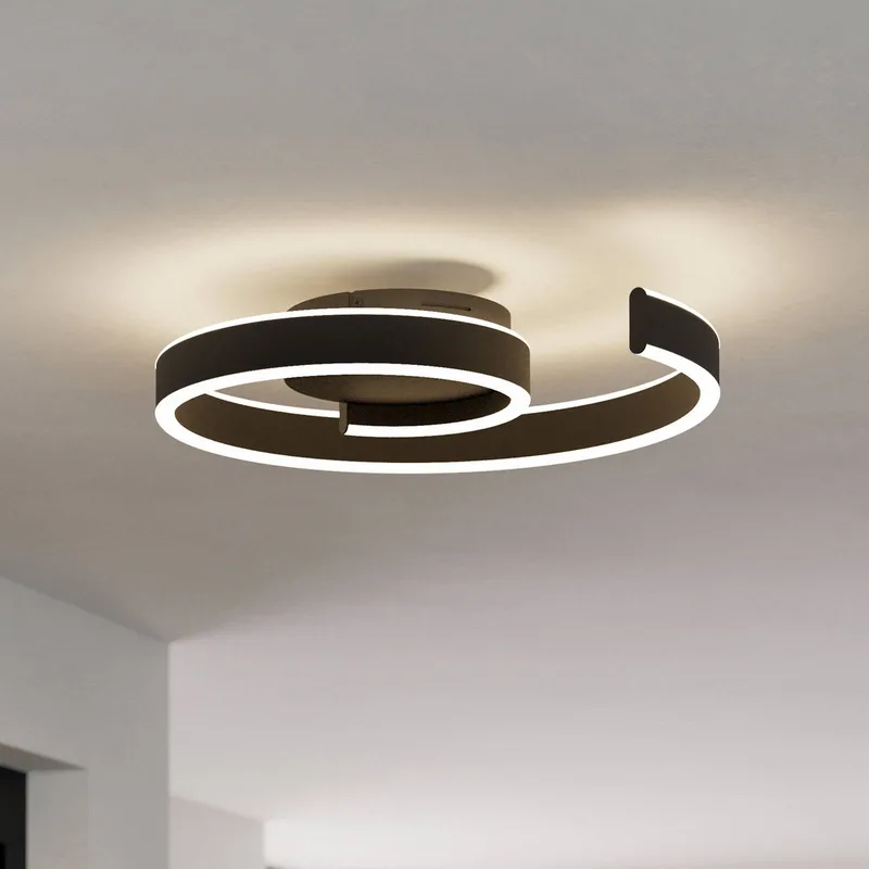 Smart LED plafondlamp Andabaia-Z, zwart by EGLO connect in Black, White – product photo