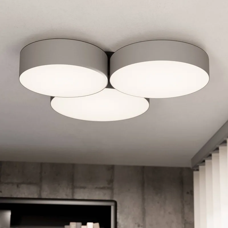 Smart LED plafondlamp Barbano-Z, grijs by EGLO connect in Grey, White – product photo 1 of 5