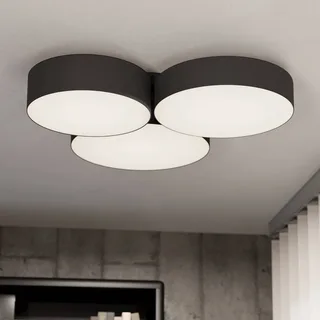Smart LED plafondlamp Barbano-Z, zwart by EGLO connect in Black, White – product photo 1 of 5