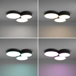 Smart LED plafondlamp Barbano-Z, zwart by EGLO connect in Black, White – product photo 5 of 5