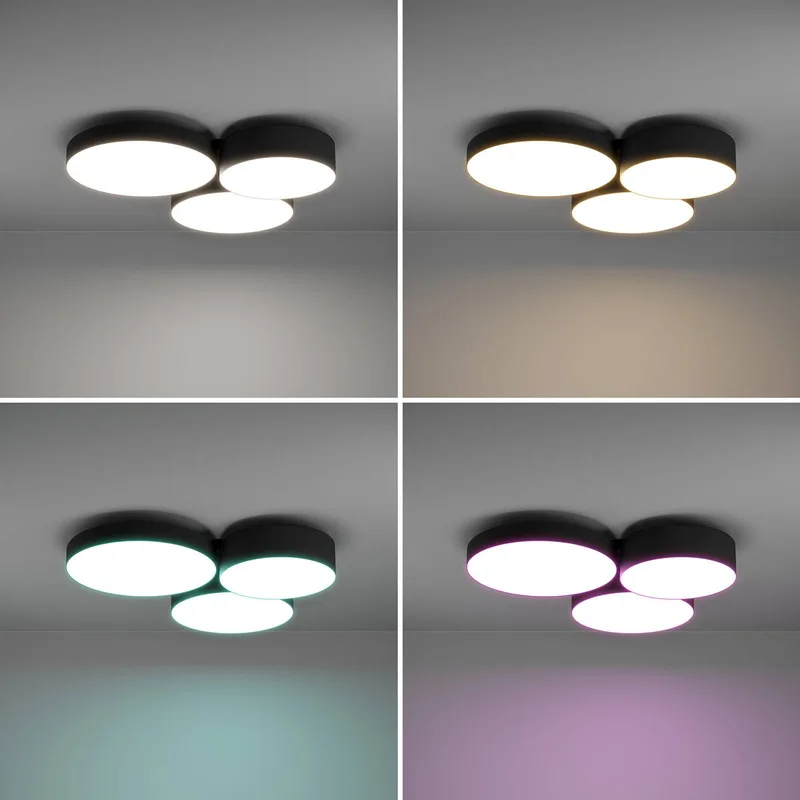 Smart LED plafondlamp Barbano-Z, zwart by EGLO connect in Black, White – product photo 5 of 5