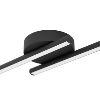 Smart LED plafondlamp FLATRON-Z, zwart, 80 cm från EGLO connect i Matzwart – produktbild 1 av 2