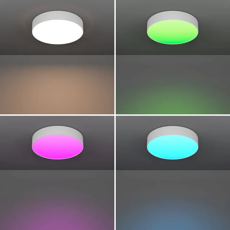 Smart LED plafondlamp Gallizzi-Z, Ø39cm de EGLO connect en Blanc – photo du produit 4 sur 5