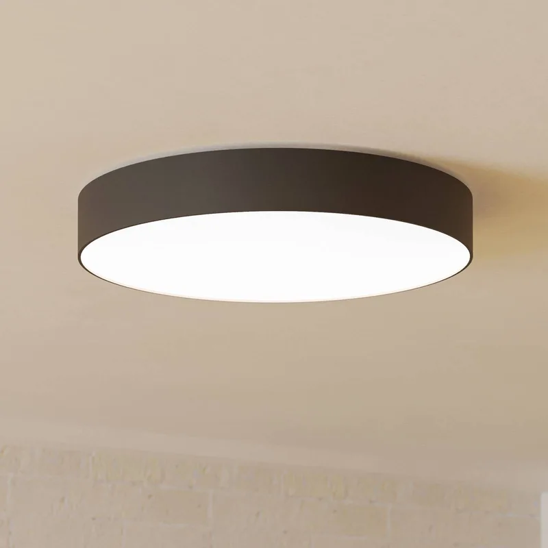Smart LED plafondlamp Gallizzi-Z, zwart, Ø49cm de EGLO connect en Noir, Blanc – photo du produit